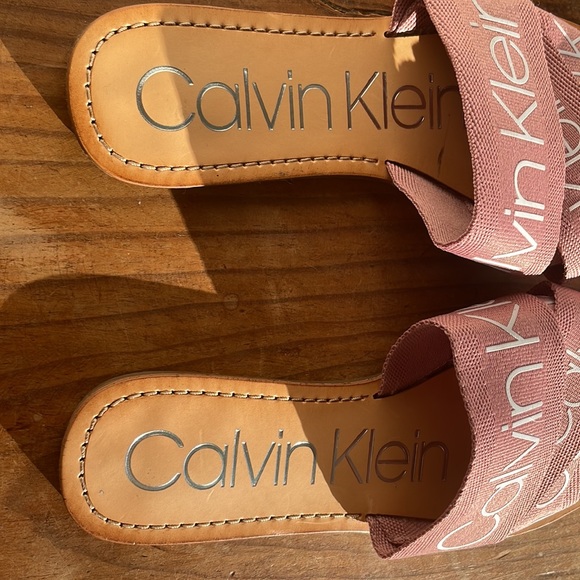 Calvin Klein Shoes Copy Nwot Calvin Klein Kc Bainy Logo Slides